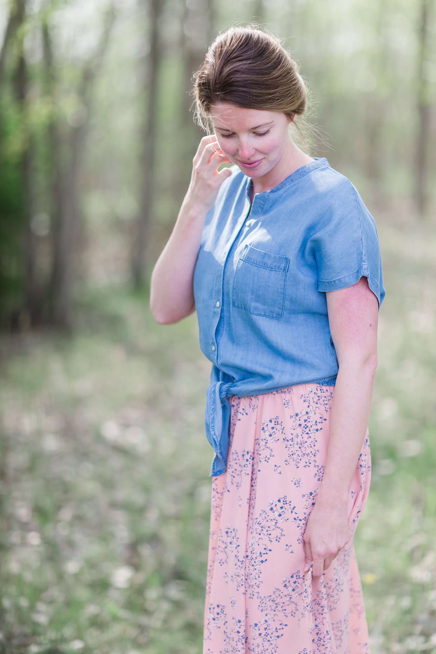 Floral Midi Skirt Skirts