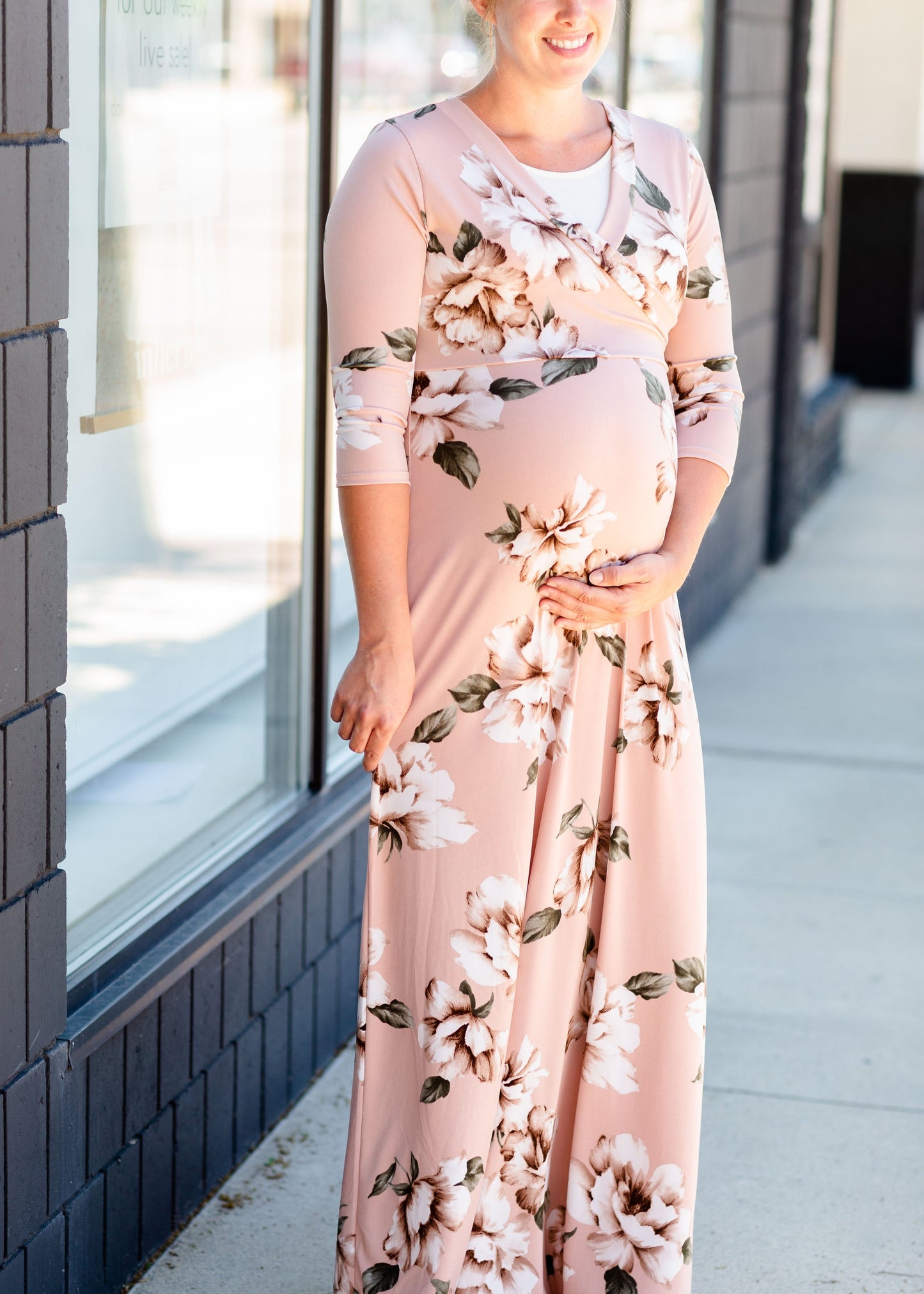 Floral Print Maxi Dress with Tie Dresses