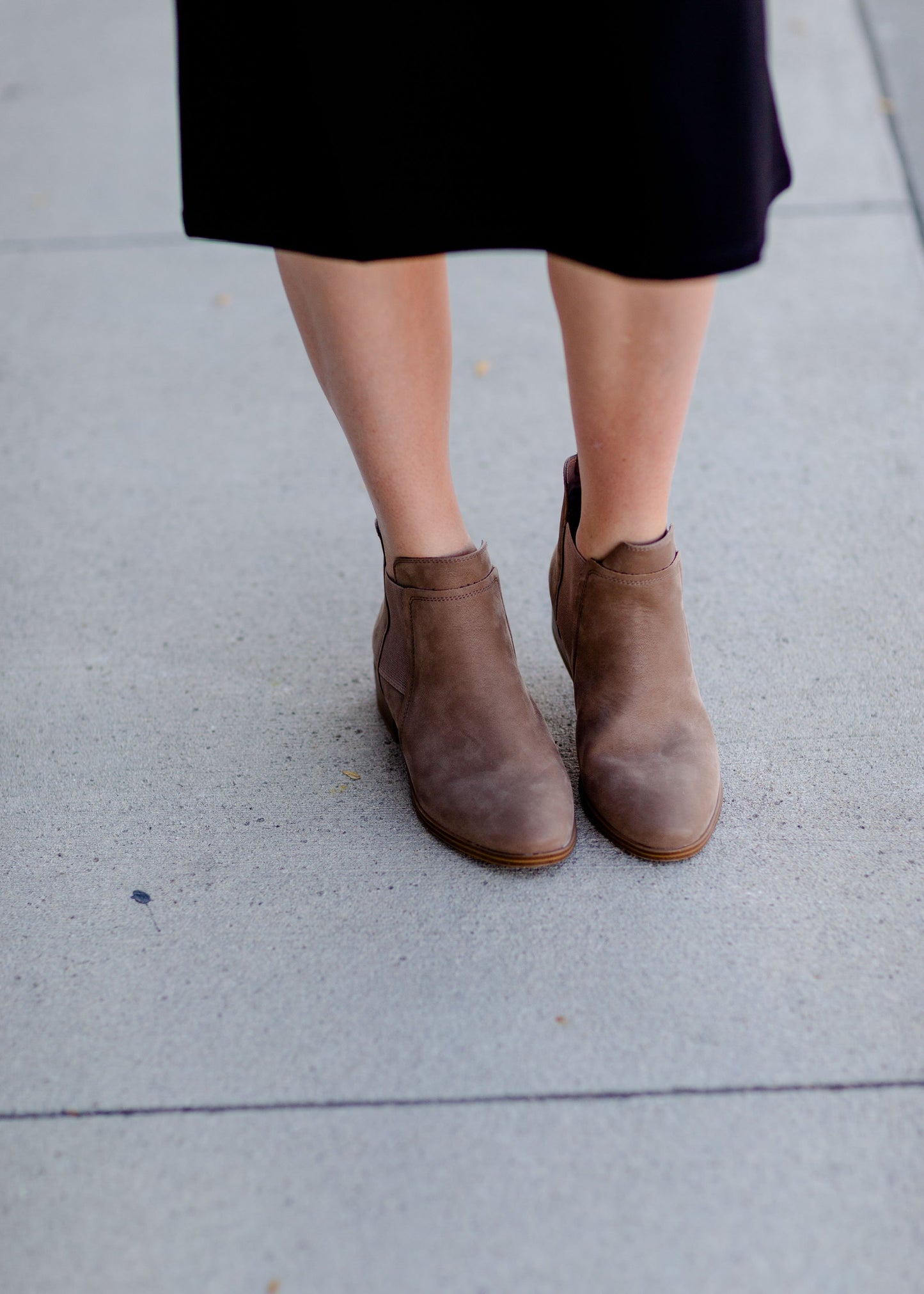 Flynn Taupe Bootie Shoes MIA Shoes