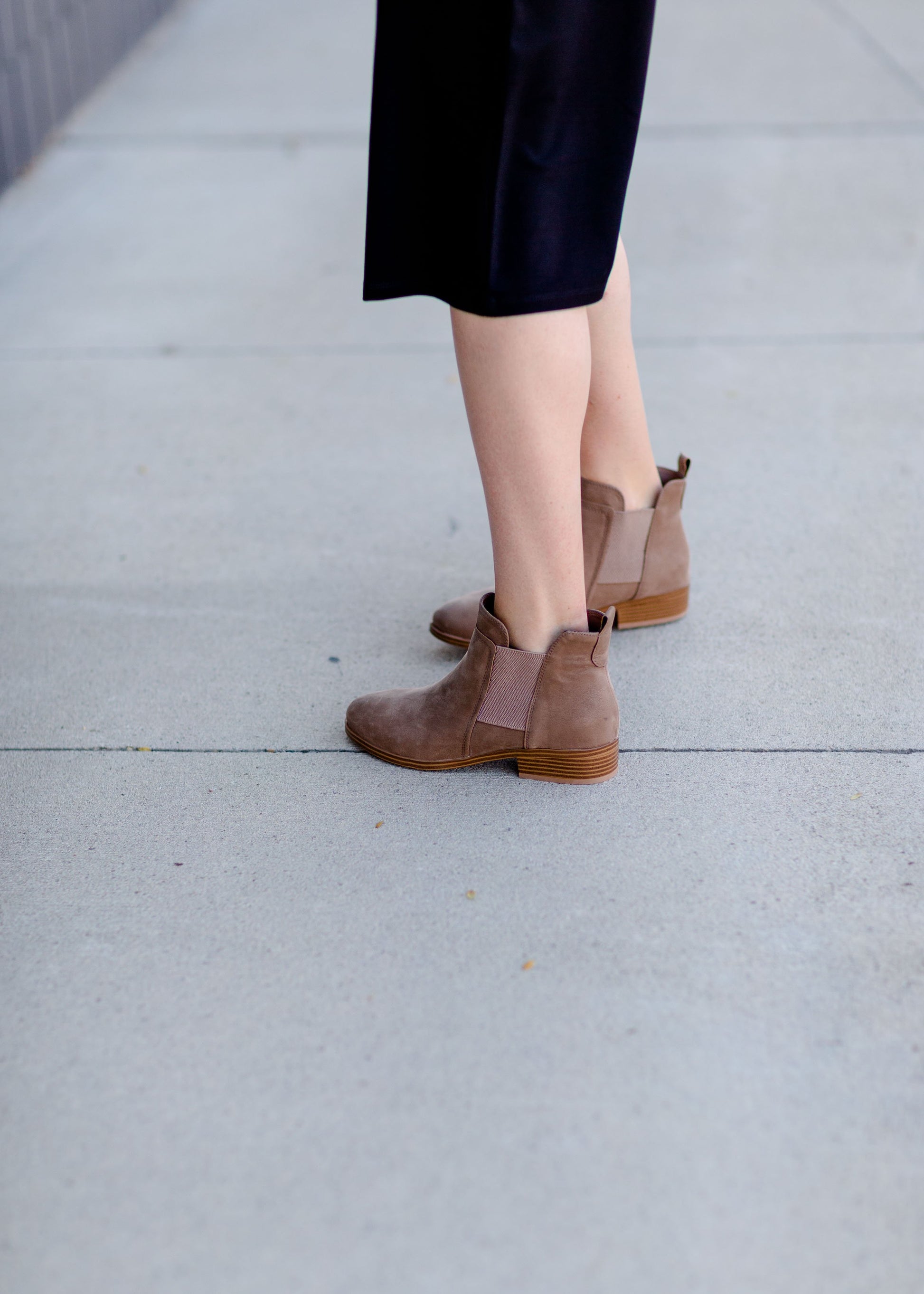 Flynn Taupe Bootie Shoes MIA Shoes