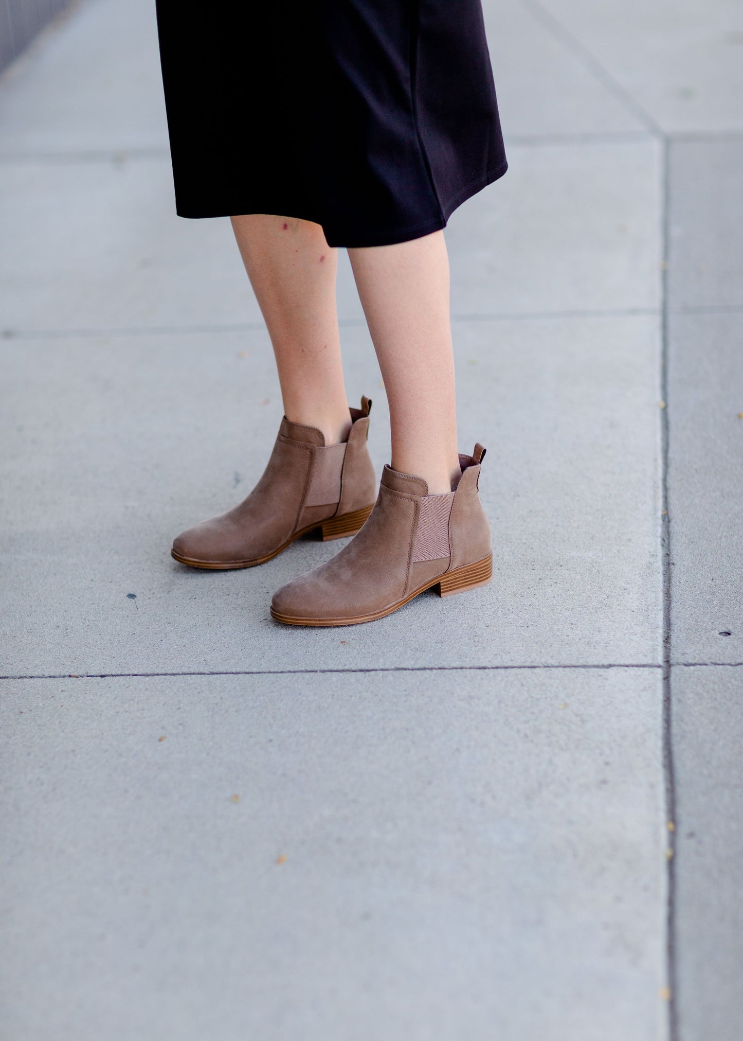 Flynn Taupe Bootie Shoes MIA Shoes