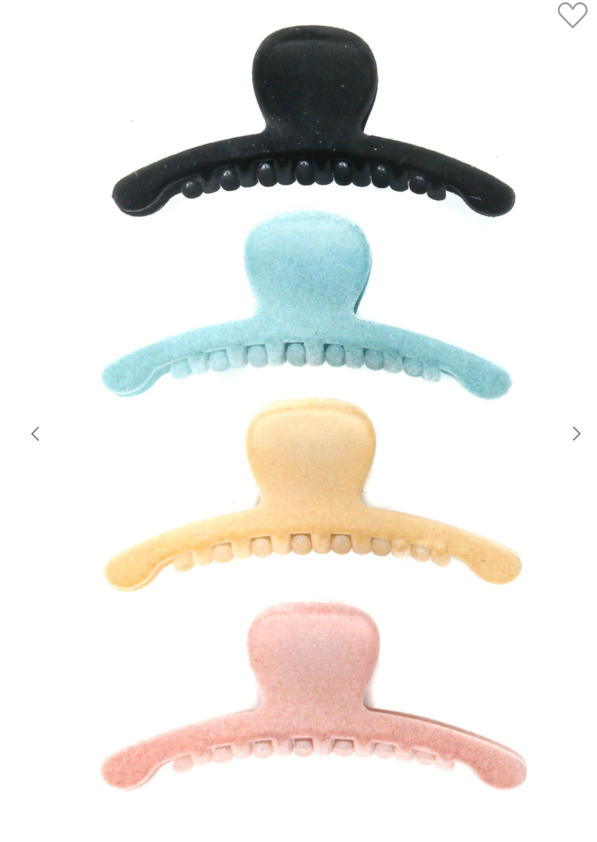 Four Piece Fuzzy Hair Claw Set Accessories