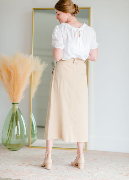 Front Slit Utility Skirt Skirts