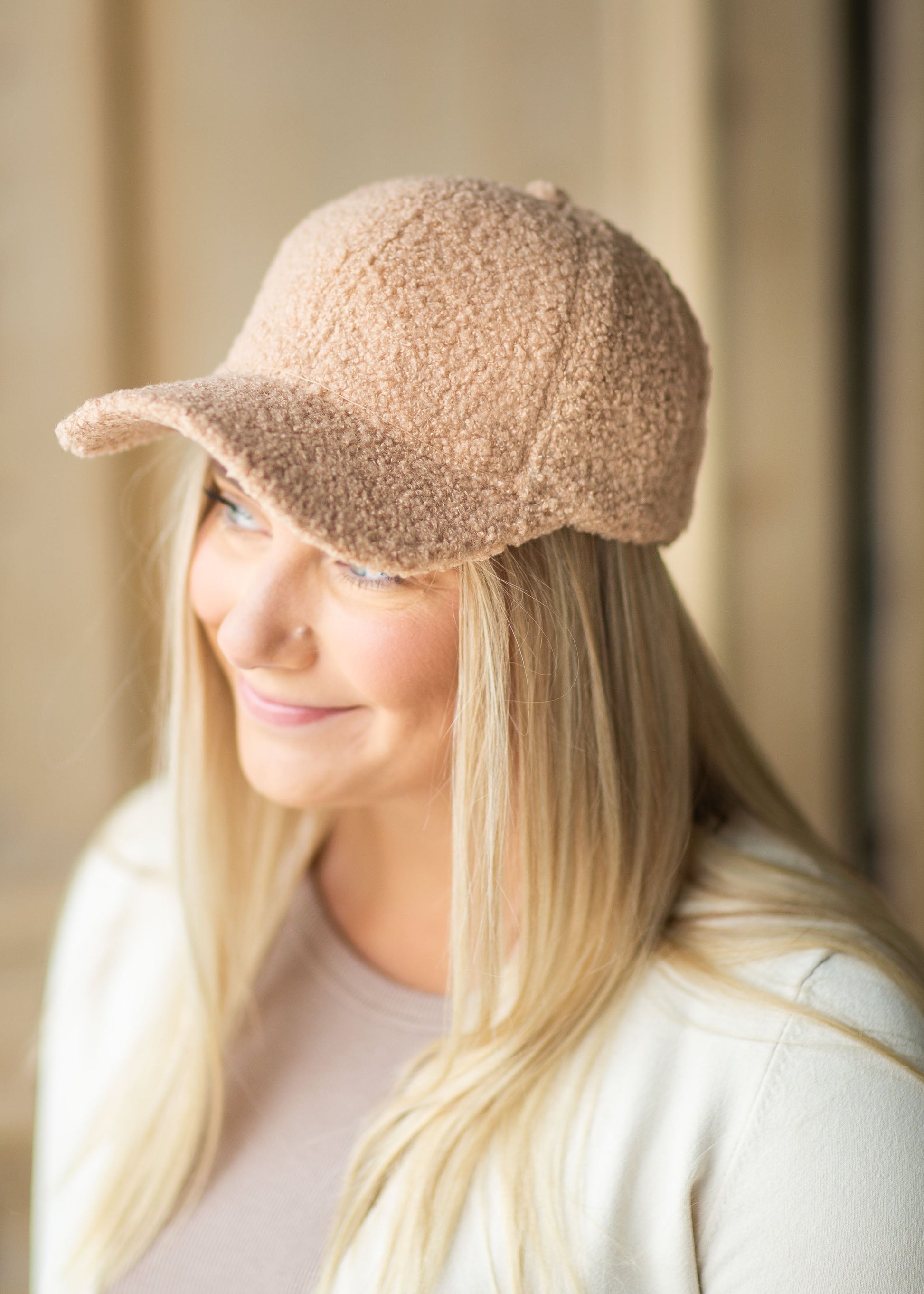 Fuzzy Snapback Ball Cap Accessories