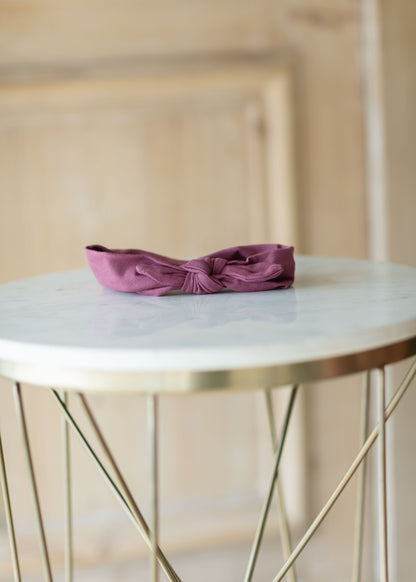 Girls Knotted Headband Girls Mauve