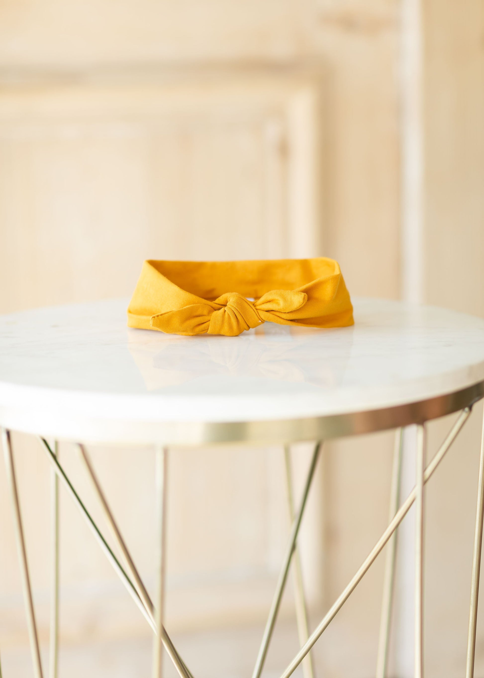 Girls Knotted Headband Girls Mustard