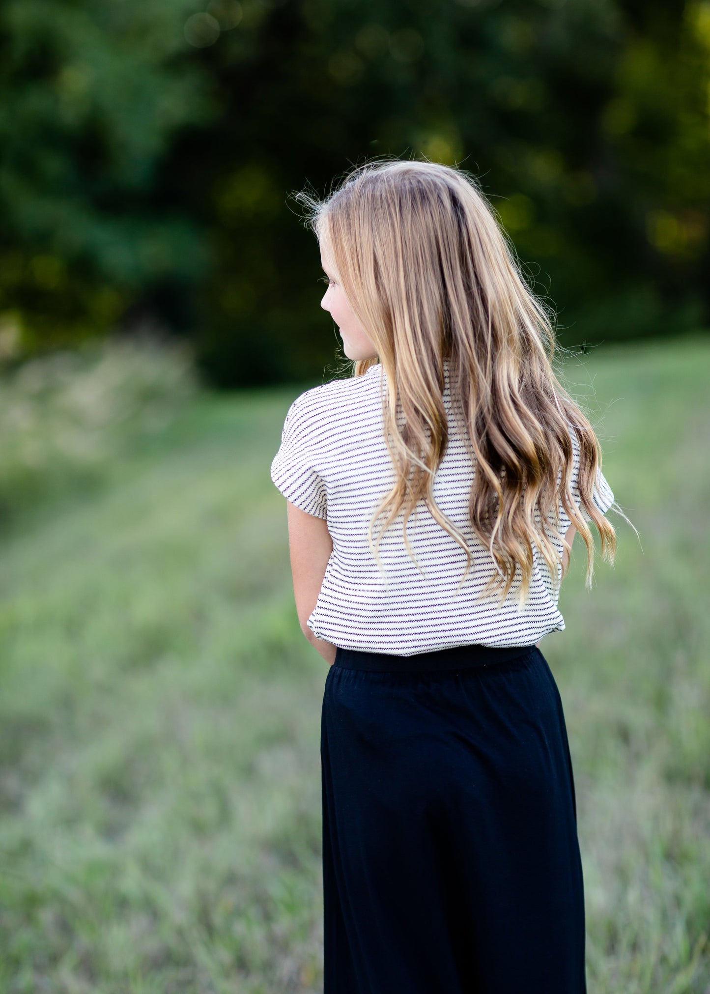 Girls Striped Smile Top Girls