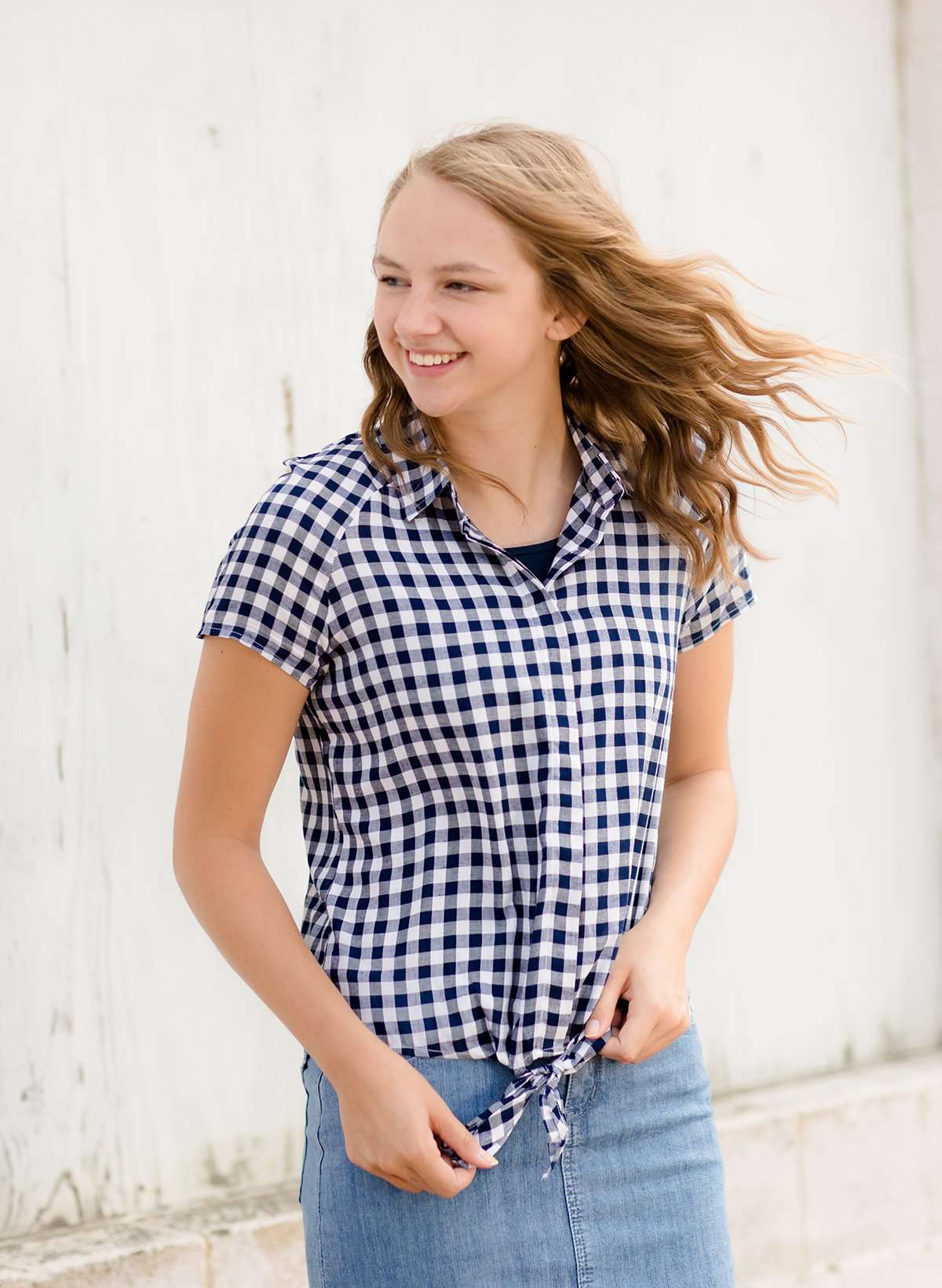 Graceful Gingham Top - FINAL SALE Tops