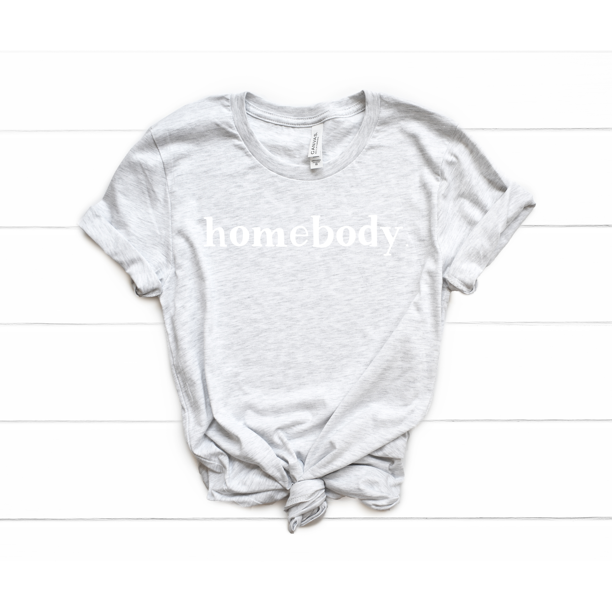 Gray Homebody Graphic Tee - FINAL SALE Tops