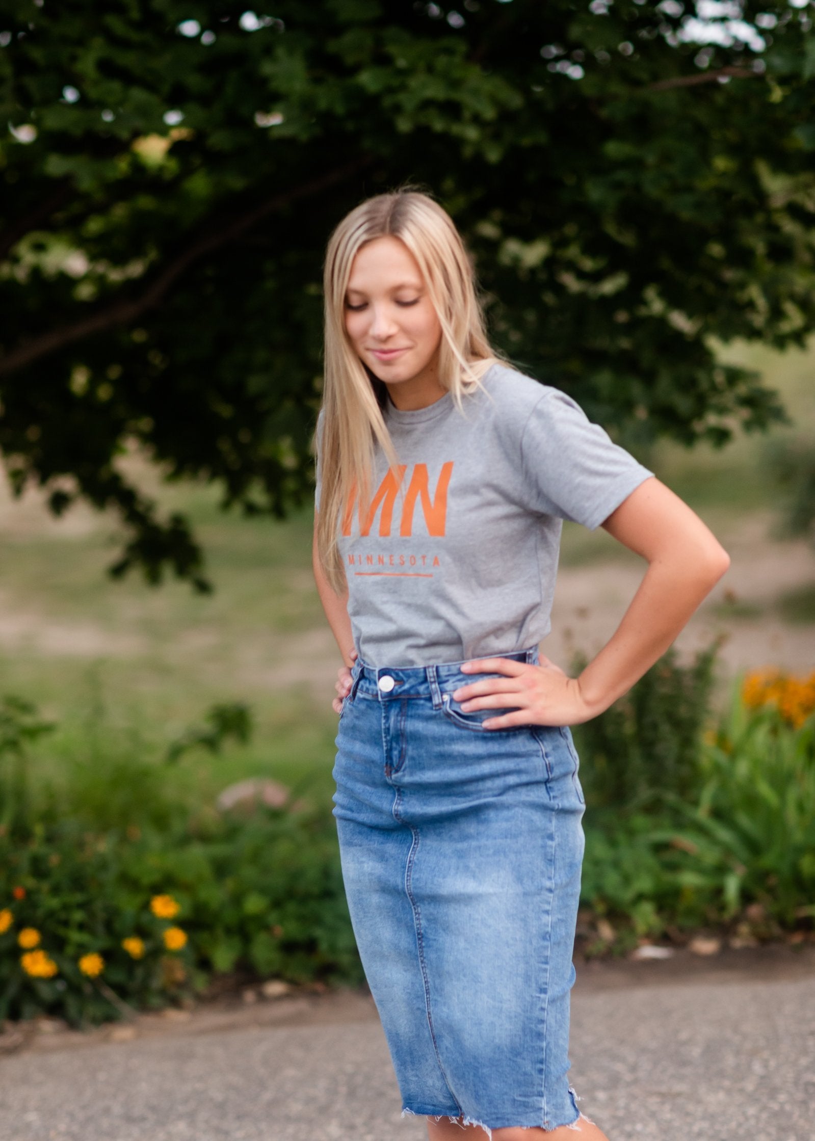 Gray Minnesota Graphic Tee Tops LCC Apparel