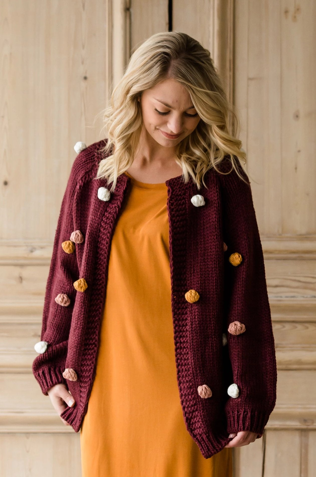 Handmade Open Pom Pom Cardigan - FINAL SALE Layering Essentials