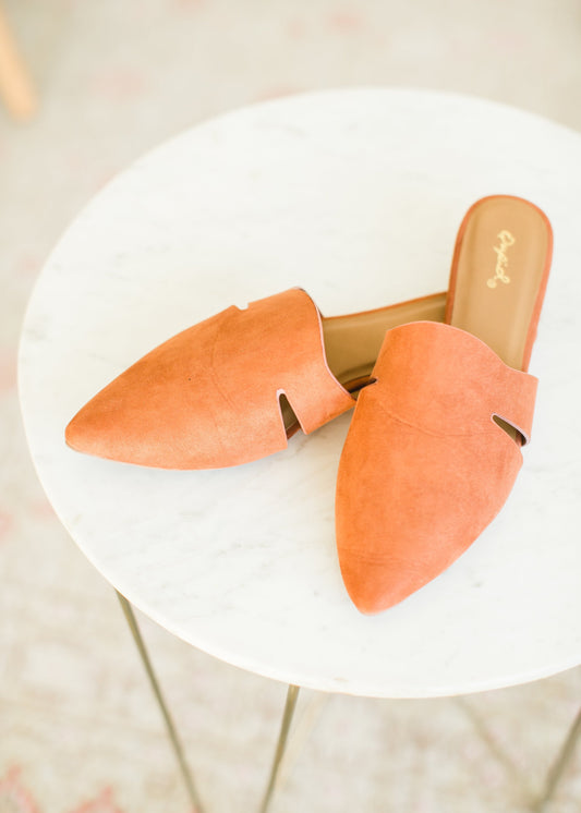 Hazel Suede Ballerina Mules - FINAL SALE Shoes