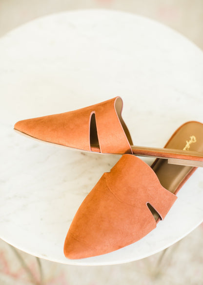 Hazel Suede Ballerina Mules - FINAL SALE Shoes