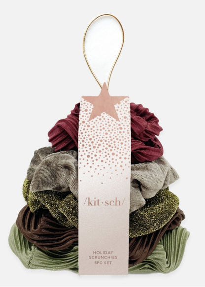 Holiday Velvet Scrunchies Kitsch Cozy Cocoa