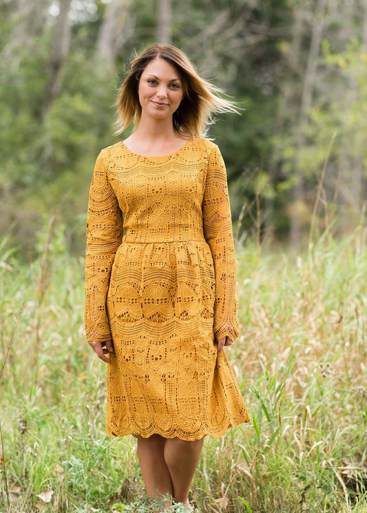 Honey and Lace Midi Dress Dresses