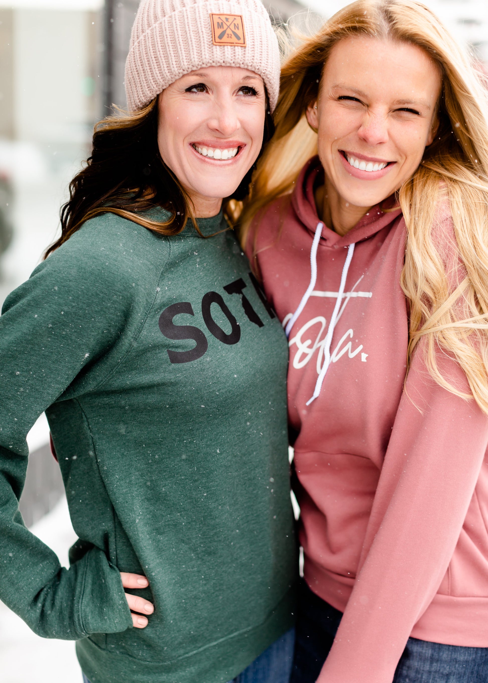 Hunter Green Sota Crew Sweatshirt Tops