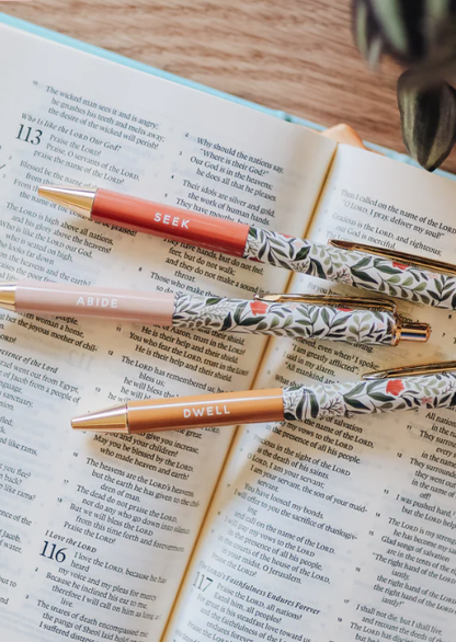 Inspirational Floral Pen Set Home & Lifestyle Abide