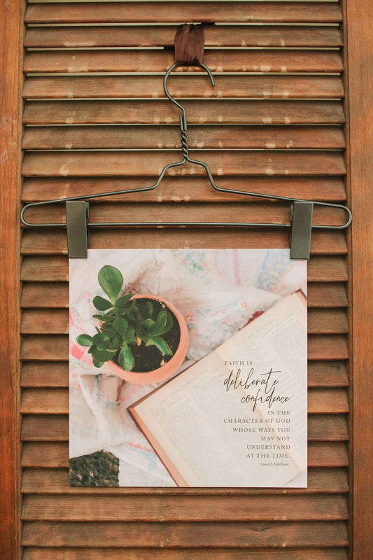 Wire Hanger Wall Decor with inspirational prints