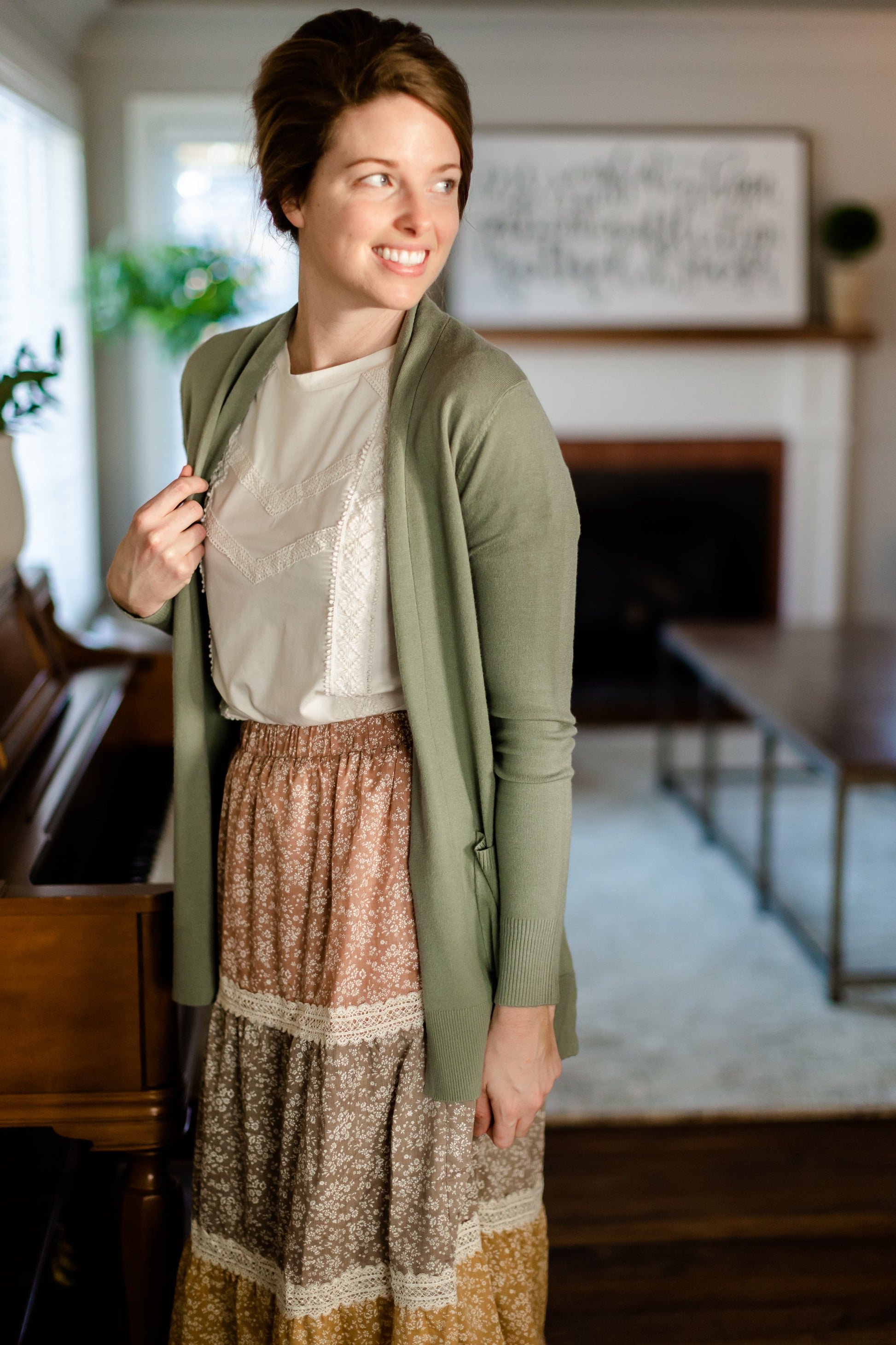 Ivory Lace Detail T-Shirt - FINAL SALE Tops