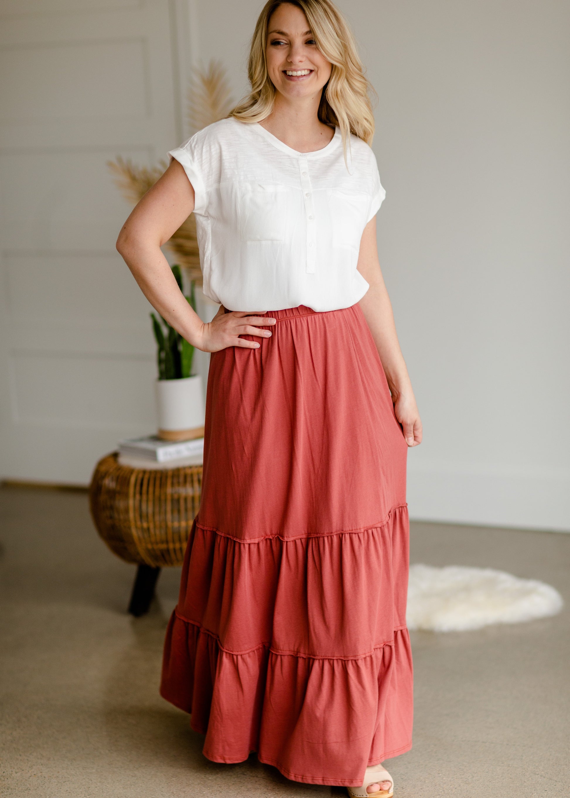 Ivory Woven Short Sleeve Top Tops