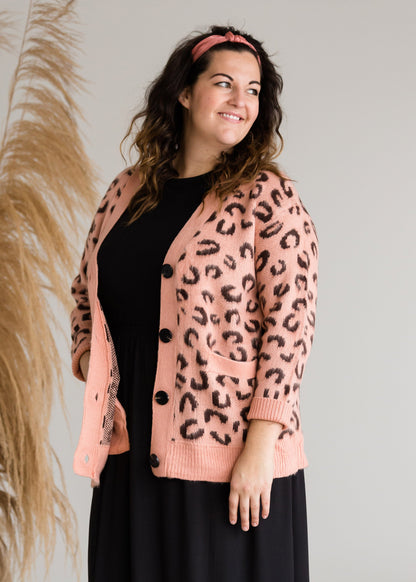 Jacquard Animal Print Cardigan - FINAL SALE Layering Essentials