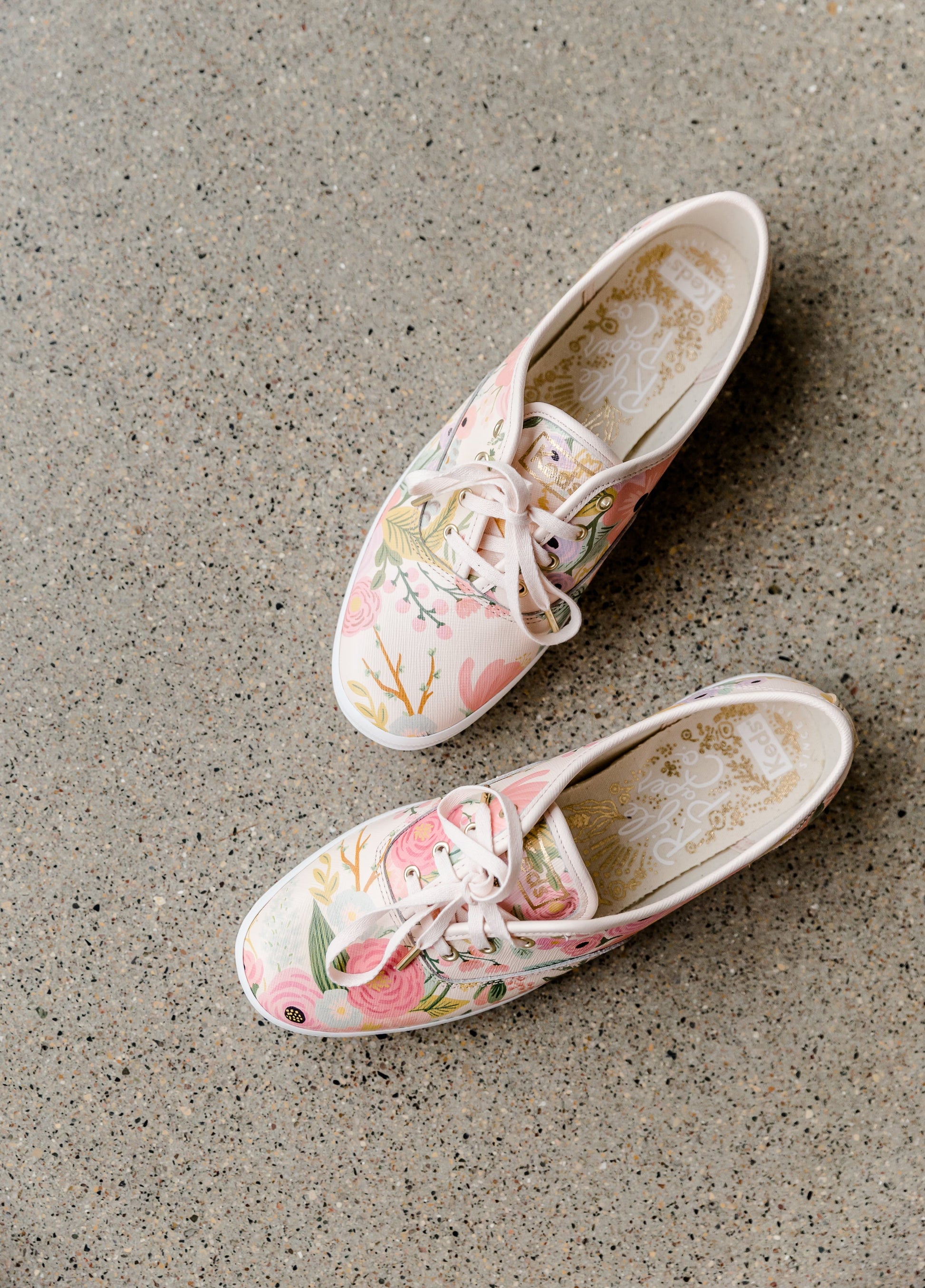 Keds Premium Leather Rifle Paper Floral Sneaker - FINAL SALE Shoes