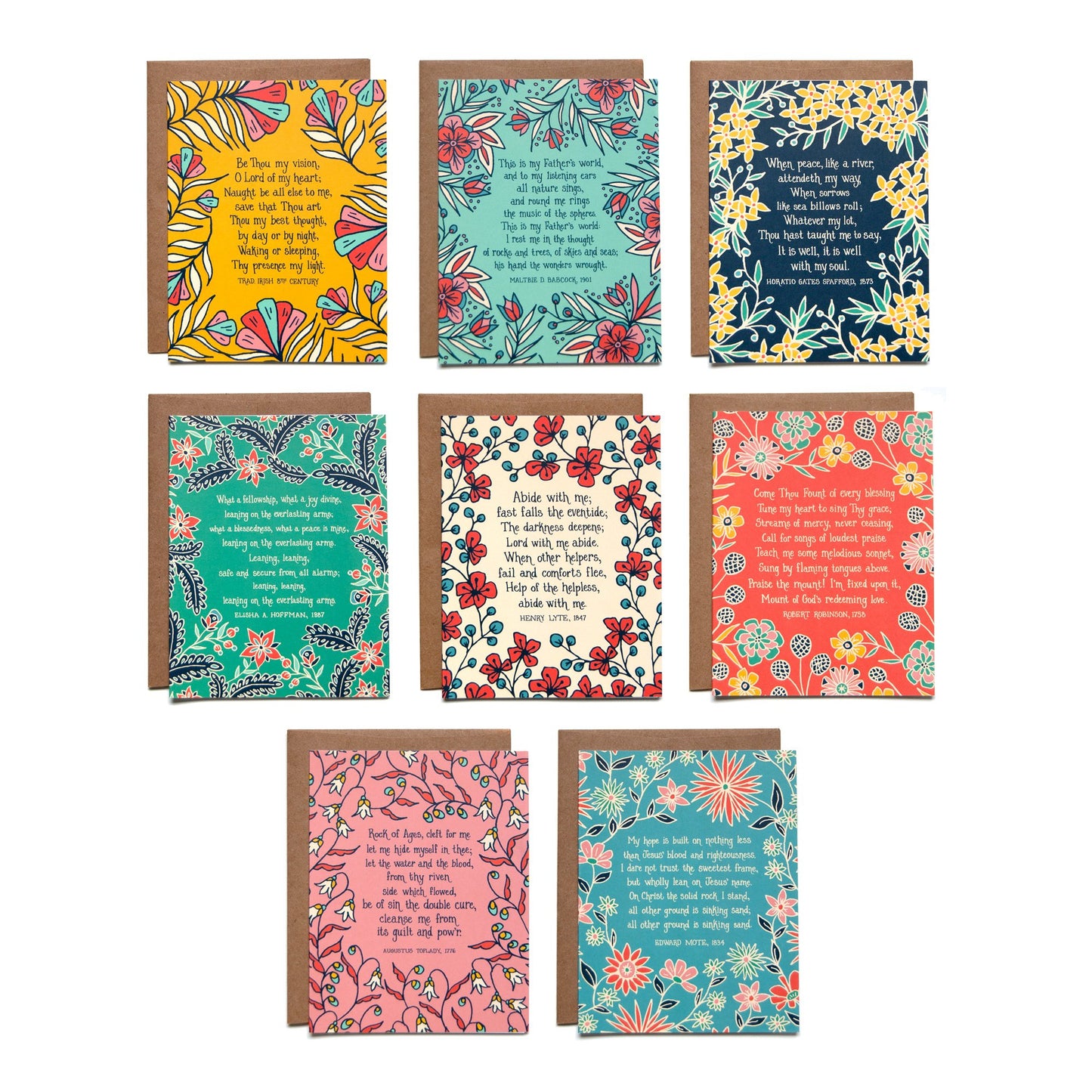 KJV Hymn Greeting Cards - Pack of 8 Home & Lifestyle Little Things Studio