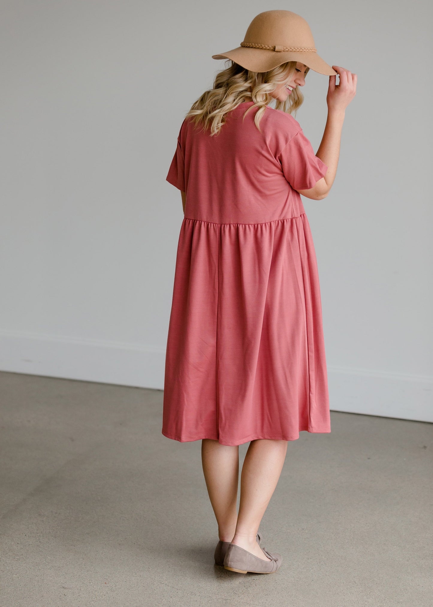 Knit Patch Pocket Midi Dress - FINAL SALE Dresses