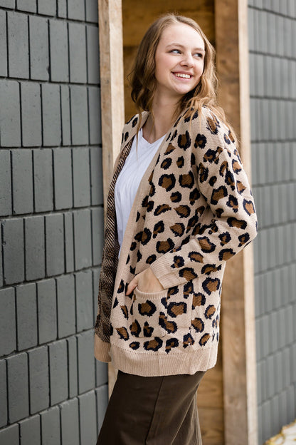 Leopard Knit Sweater Cardigan - FINAL SALE Layering Essentials