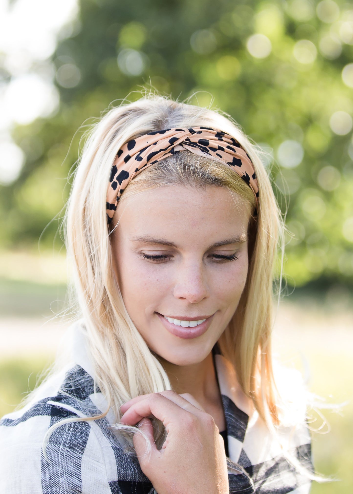 leopard print hair bandana