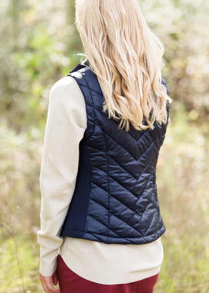 Lightweight Zip Up Puffer Vest - FINAL SALE Tops