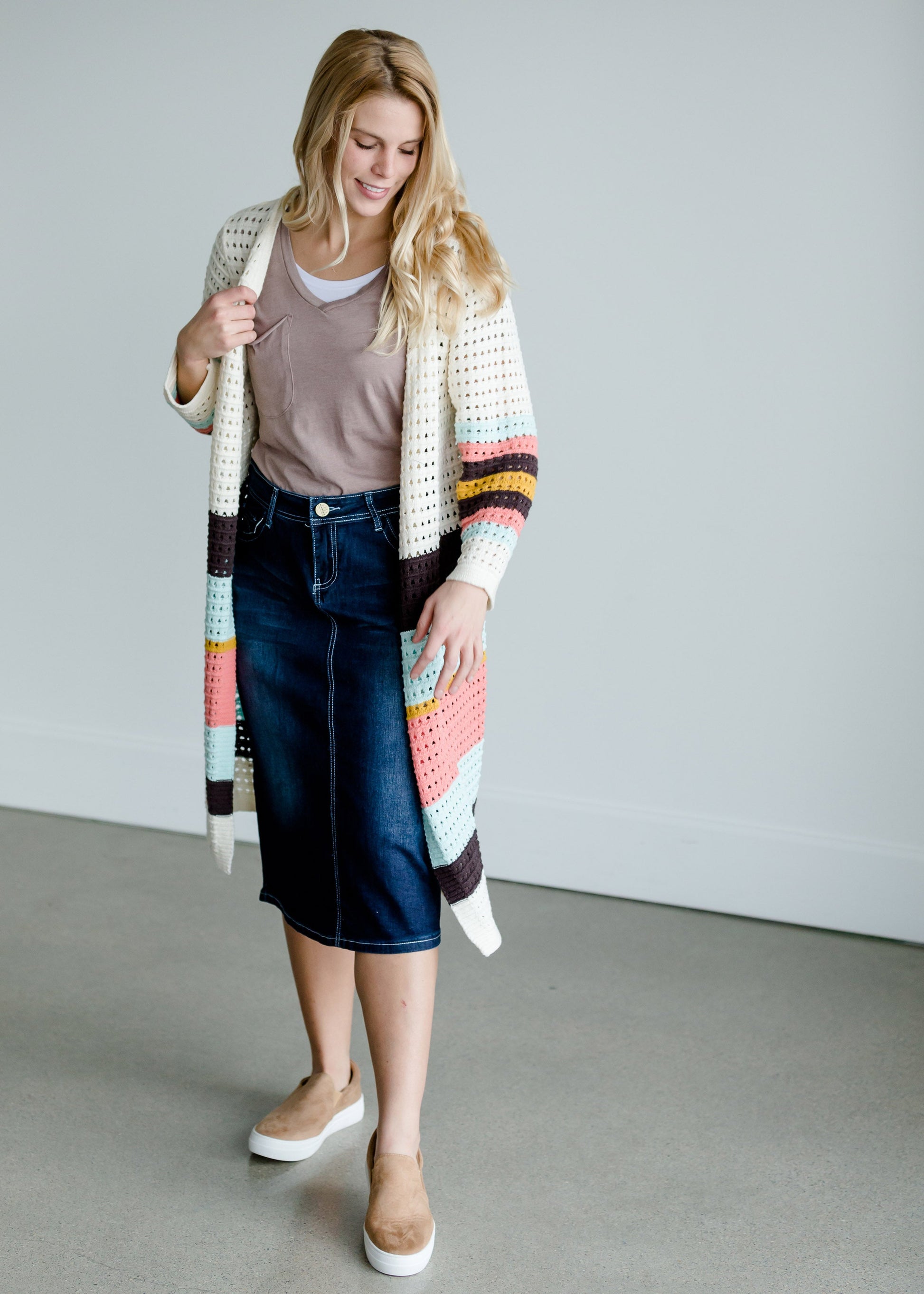 Long Knit Pocket Cardigan - FINAL SALE Layering Essentials