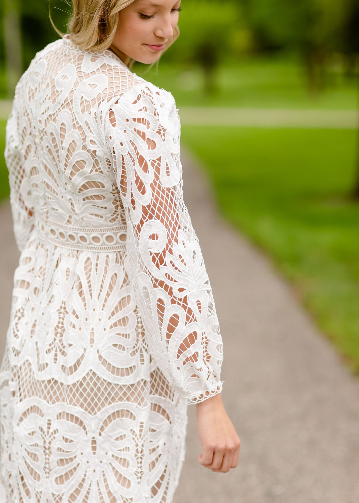 Long Sleeve Lace Maxi Dress Dresses