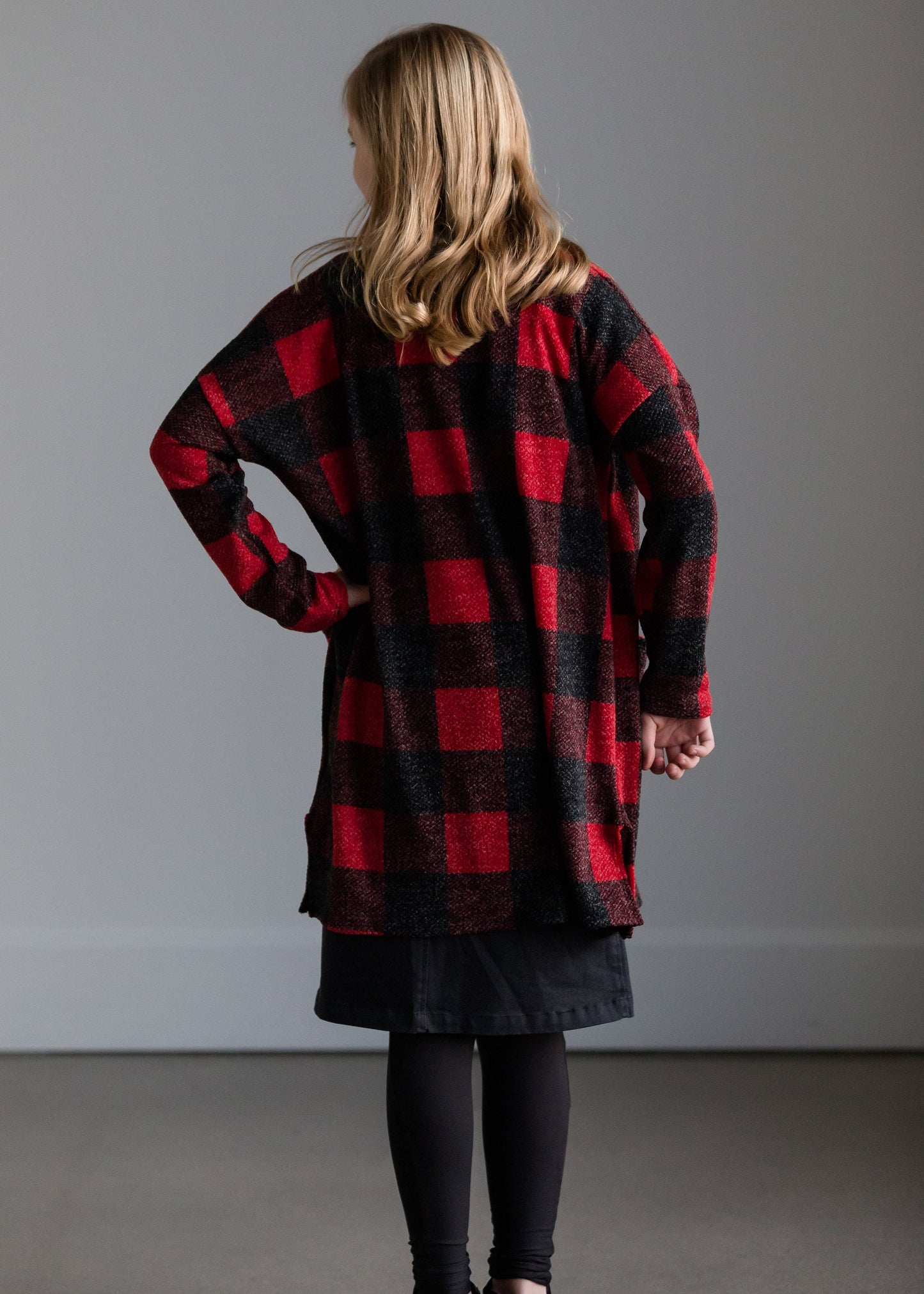 Macaron Plaid Open Front Cardigan - FINAL SALE Layering Essentials