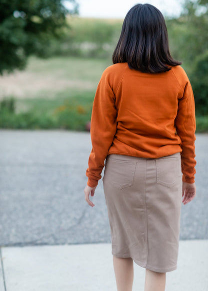 Minnesota Autumn Rust Crew Sweatshirt Tops Northern Print Co