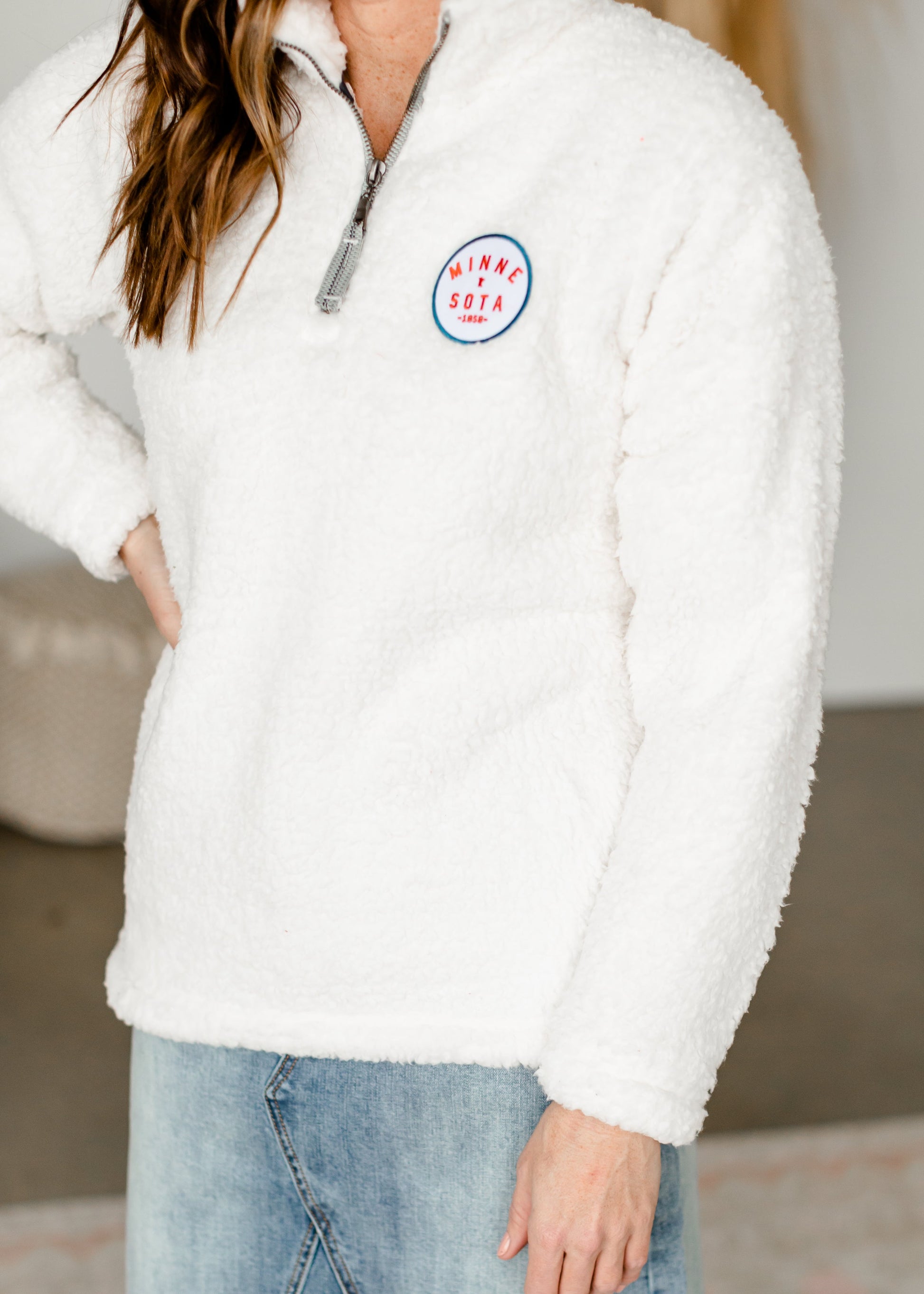 Minnesota Powder White Sherpa - FINAL SALE Tops