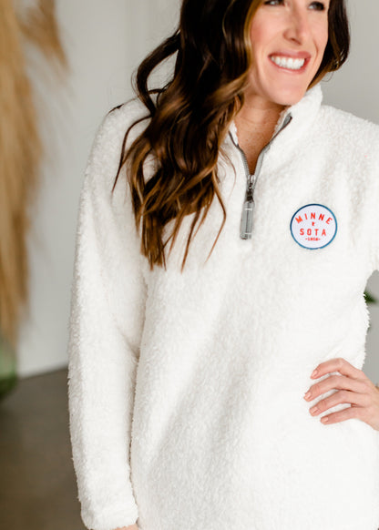 Minnesota Powder White Sherpa - FINAL SALE Tops