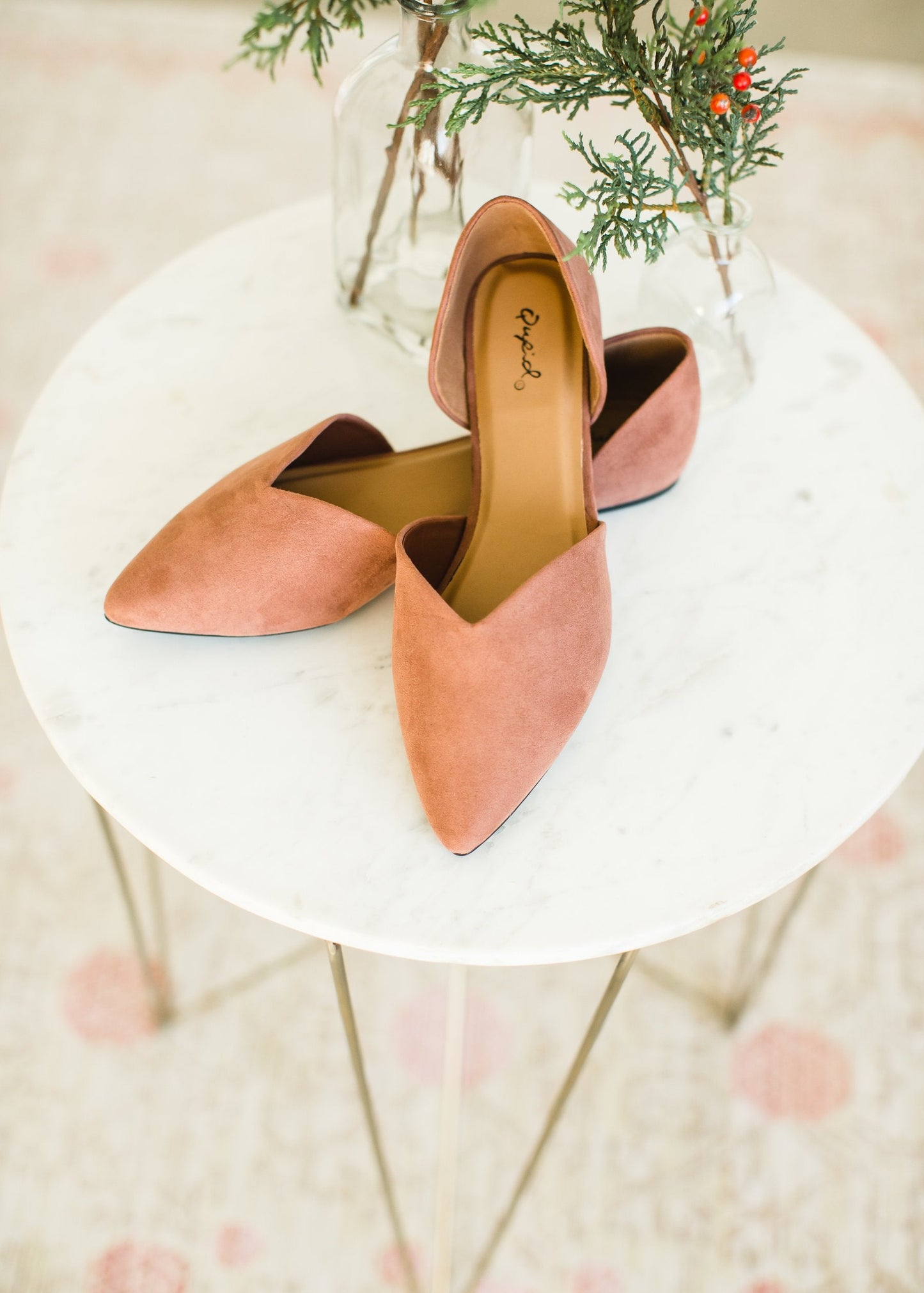 Mocha Suede Pointed Slip On - FINAL SALE Shoes