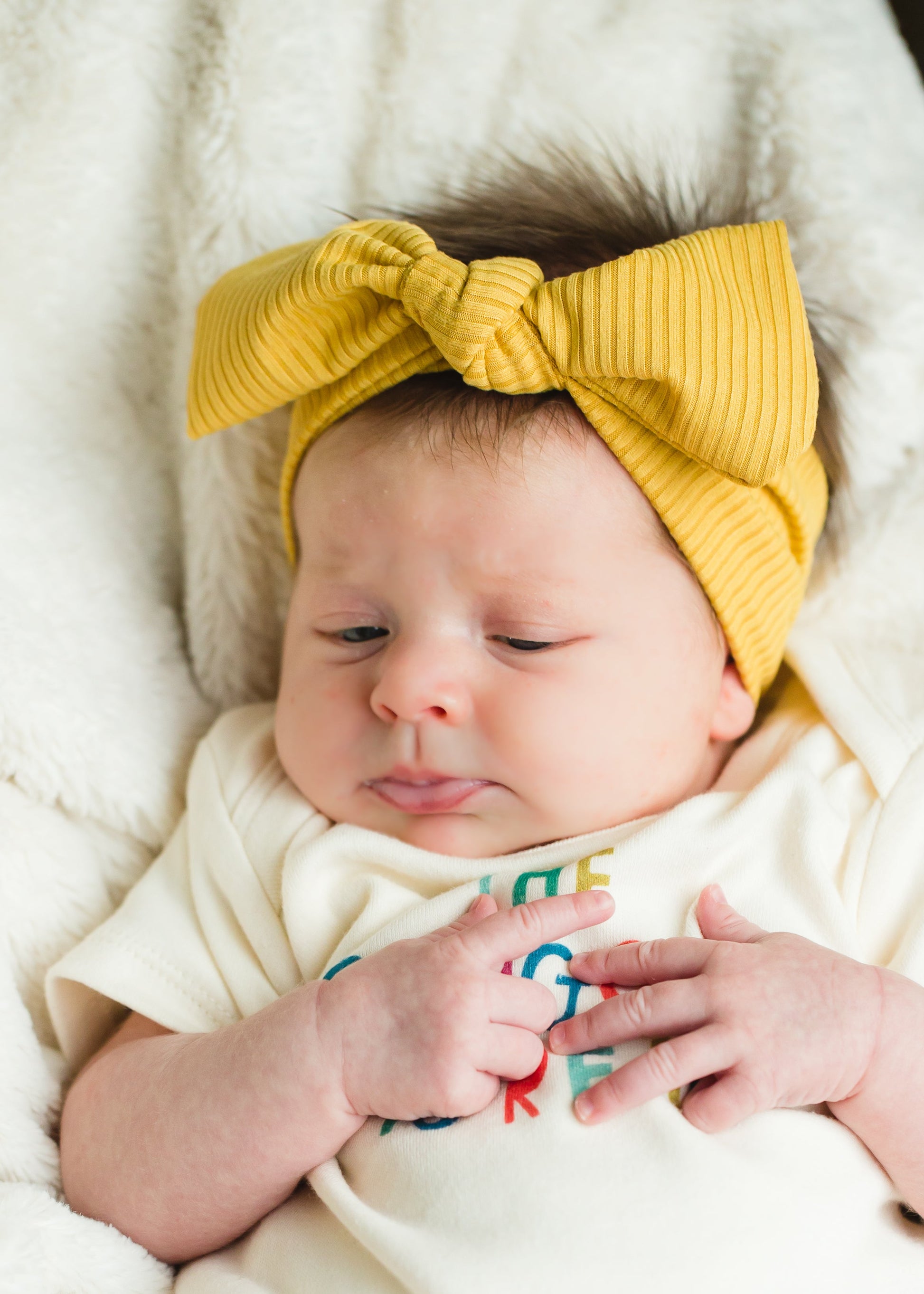 Mustard Ribbed Infant Headband - FINAL SALE Accessories