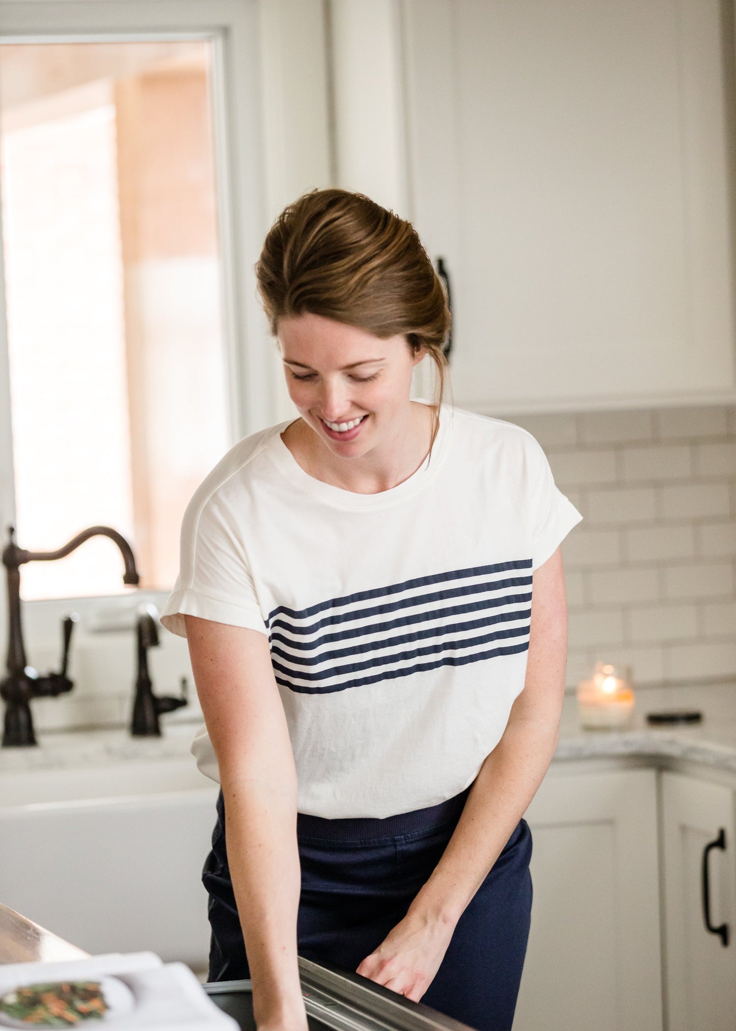 Navy Stripe Classic Tee - FINAL SALE Tops