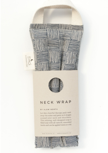 Navy + White Haystack Neck Therapy Wrap - FINAL SALE Home & Lifestyle