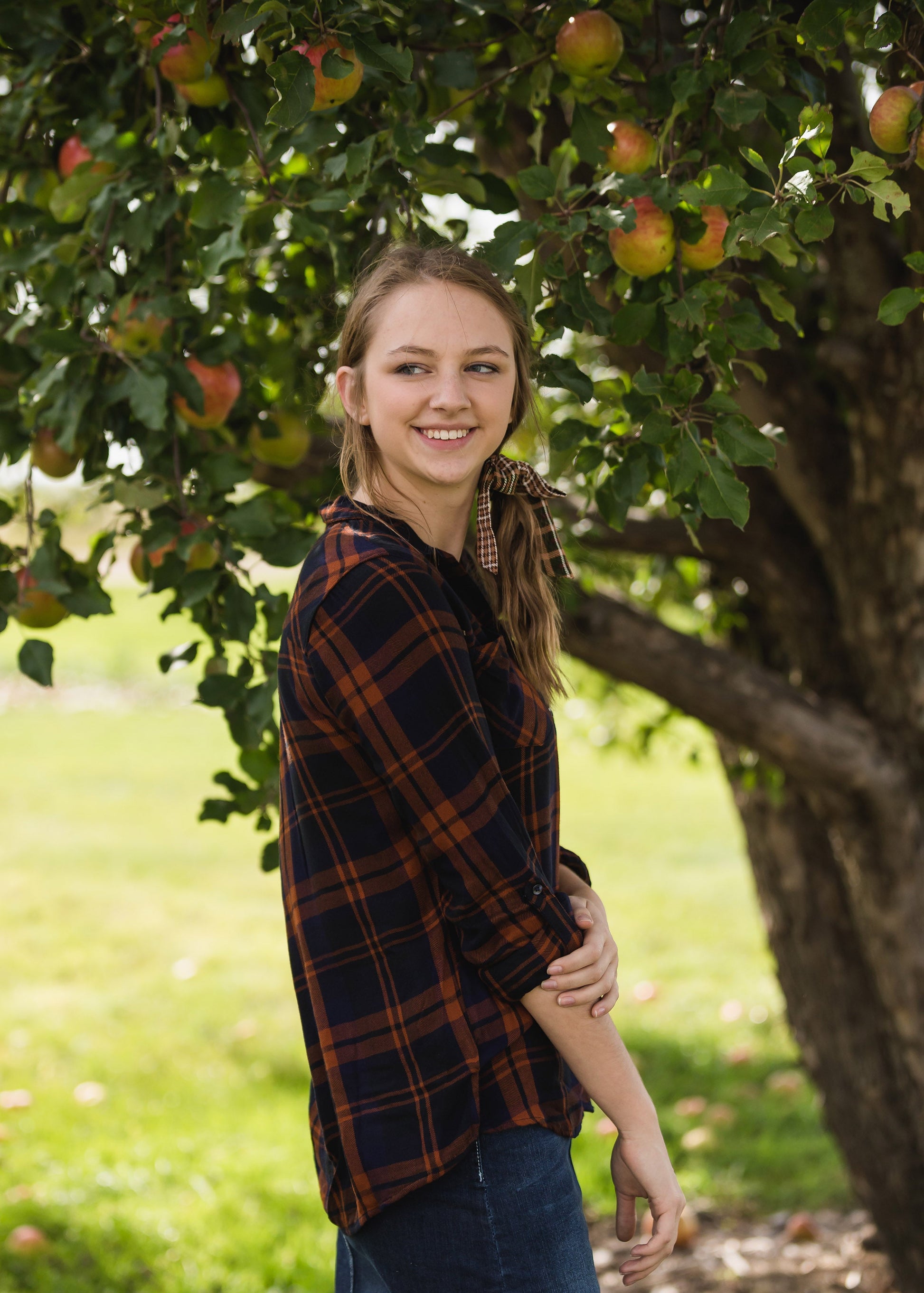 Plaid Button Up Flannel Top - FINAL SALE Tops