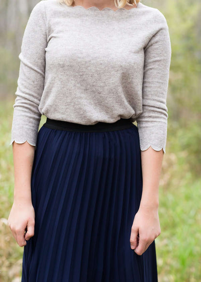 Pleated Poise Maxi Skirt Skirts