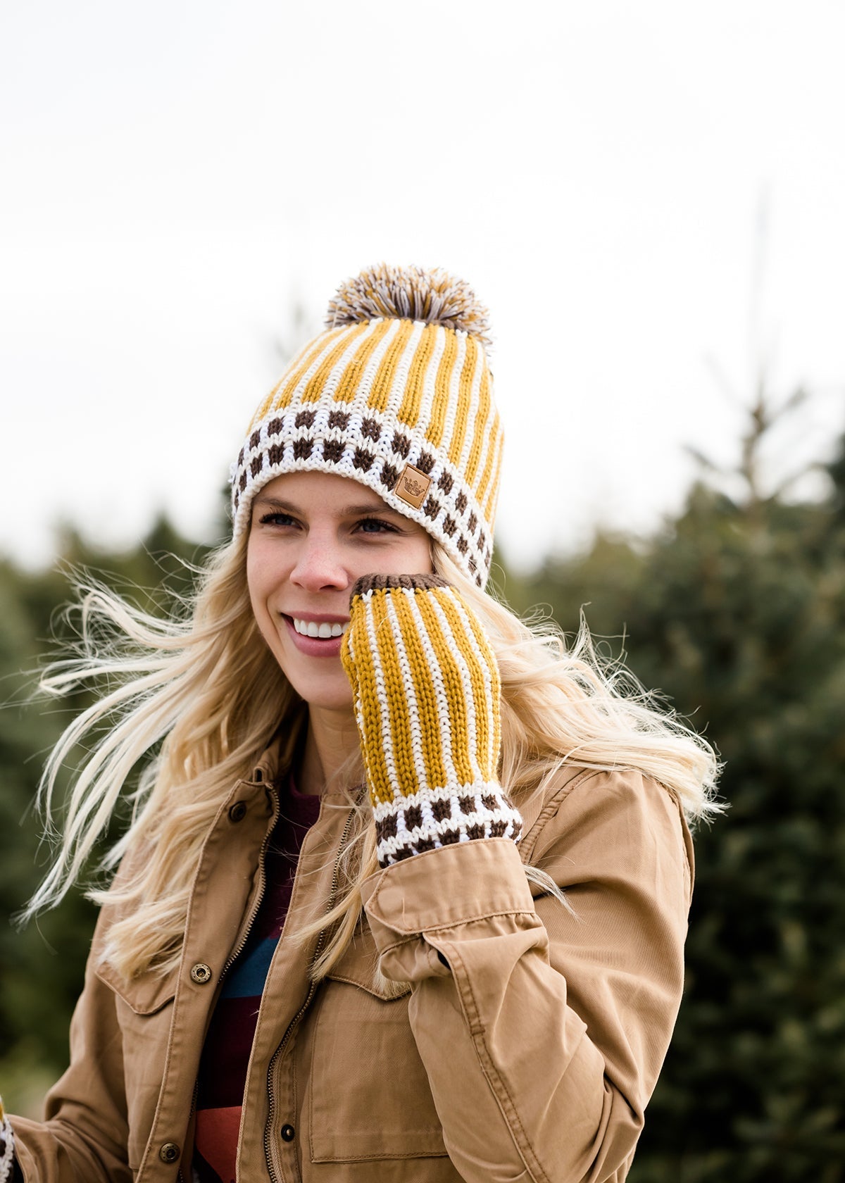 Pom Pom Fleece Lined Hat or Mittens - FINAL SALE Accessories