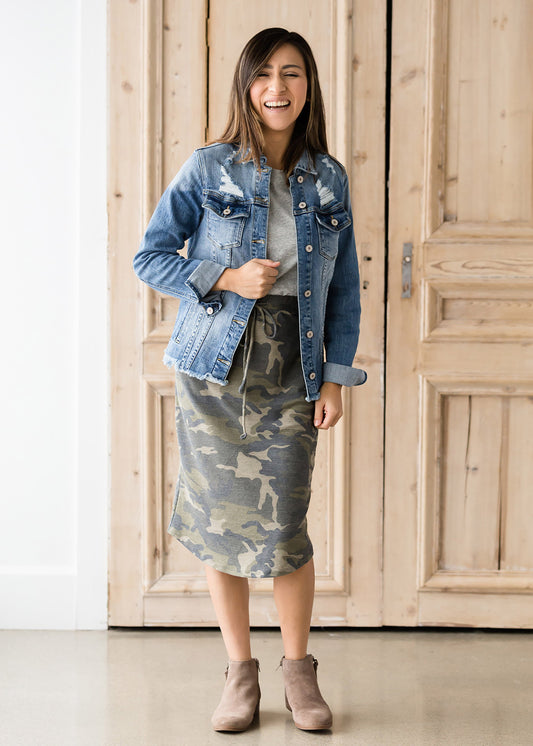 Raw Hem Denim Jean Jacket Layering Essentials