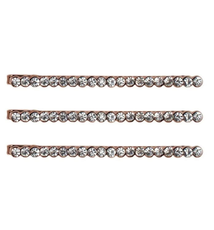 Rose Gold Rhinestone Bobby Pins Accessories Kitsch