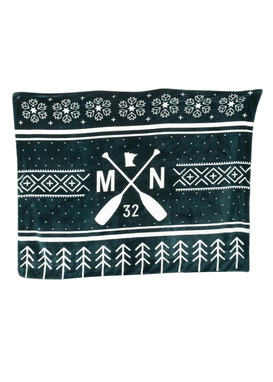 Sota' Sherpa Toboggan Blanket-FINAL SALE Home & Lifestyle Sota Clothing Green