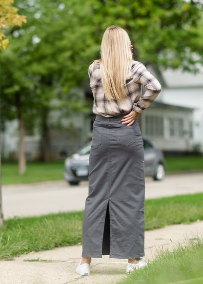 Stella Steel Long Denim Maxi Skirt Skirts Inherit