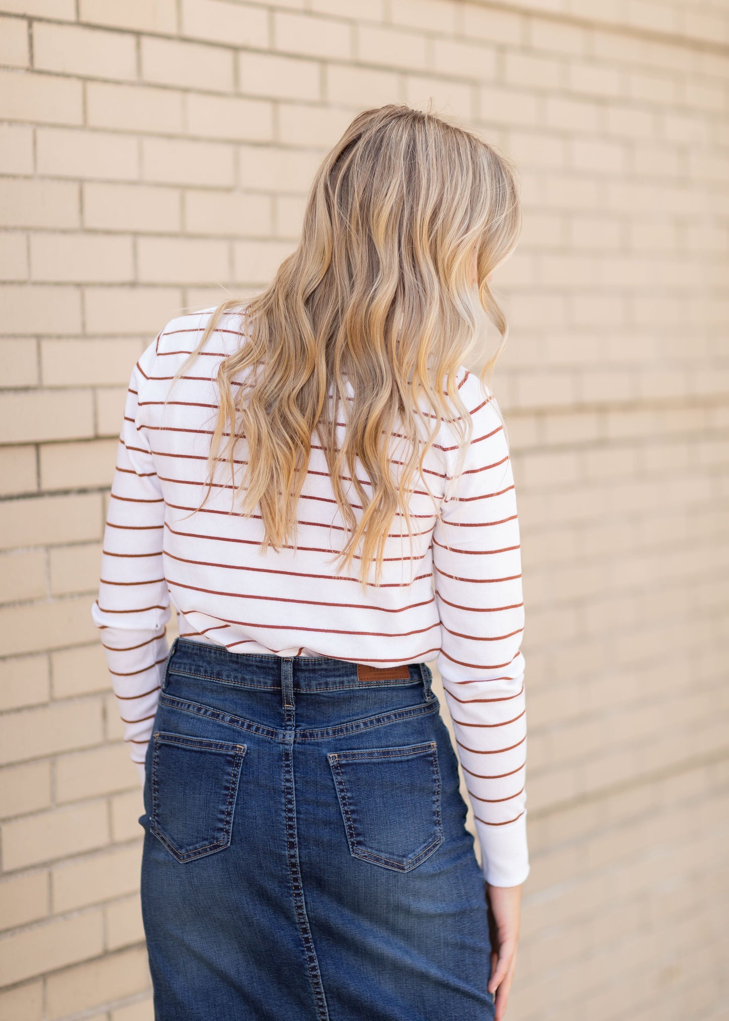 Striped Boat Neck Sweater Tops