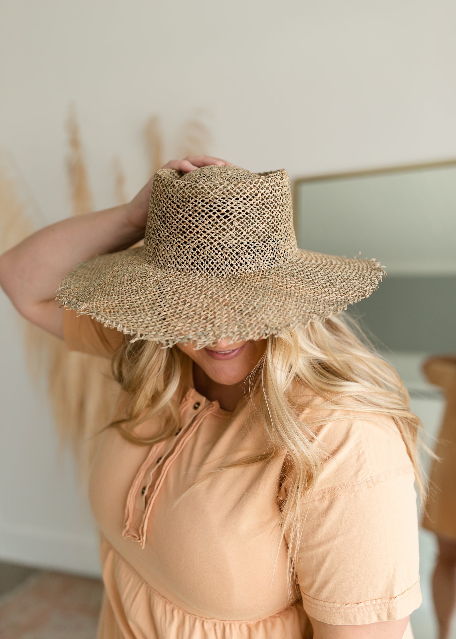 Sun Brim Straw Hat Accessories Fame Accessories